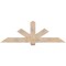Ekena Millwork Kennewick Smooth Timber Gable Bracket, Douglas Fir, 72"W x 24"H x 3 1/2"D x 5 1/2"F, 8/12 Pitch GBW072X24X0406KEN00SDF - alternate 1